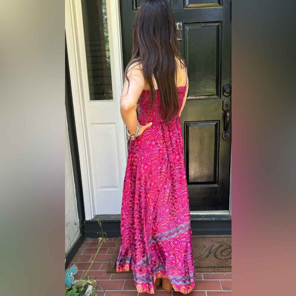 38 Beautiful Silk Blend One of a Kind Sleeveless Maxi Dress - Picture 6 of 6